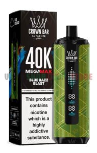 Crown Bar Al Fakher v2.0 Mega Max-Blue-Razz-Blast