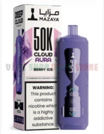 MAZAYA CLOUD AURA 50K Disposable Vape in Dubai berry ice