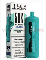 MAZAYA CLOUD AURA 50K Disposable Vape in Dubai blueberry mint