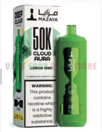 MAZAYA CLOUD AURA 50K Disposable Vape in Dubai lemon mint