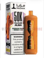 MAZAYA CLOUD AURA 50K Disposable Vape in Dubai passion fruit mango ice