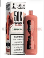 MAZAYA CLOUD AURA 50K Disposable Vape in Dubai peach ice
