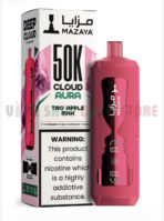 MAZAYA CLOUD AURA 50K Disposable Vape in Dubai two apple max