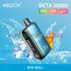 MISJOY Beta 50000 Puffs Disposable Vape 50mg in the UAE BAD BULL