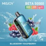 MISJOY Beta 50000 Puffs Disposable Vape 50mg in the UAE BLUEBERRY RASPBERRY