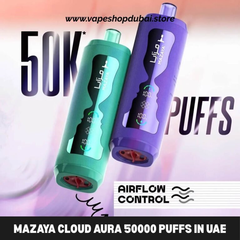 Mazaya Cloud AURA 50000 Puffs Disposable Vape 6mg in the UAE