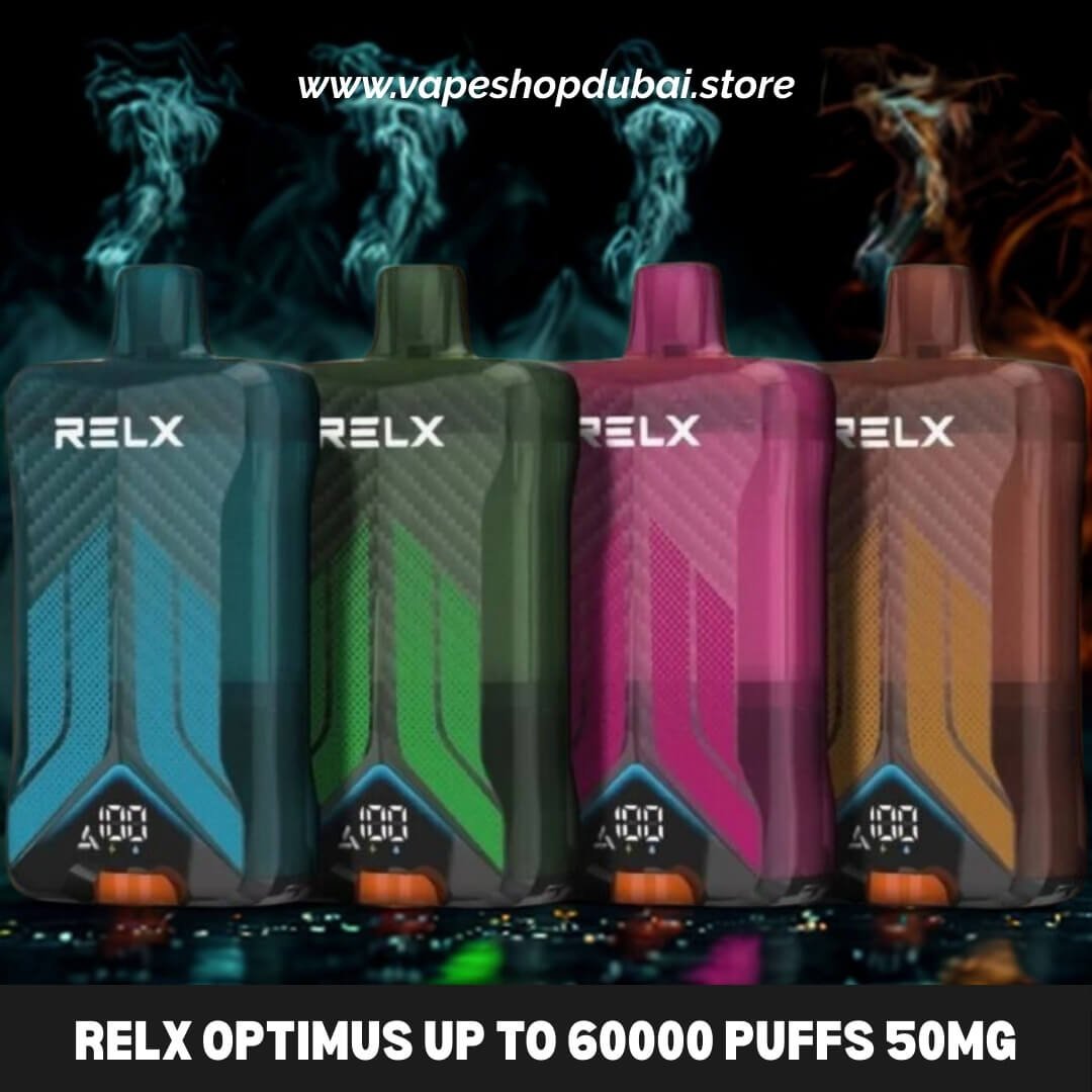 Relx Optimus up to 60000 puffs 50mg nicotine disposable vape in Dubai
