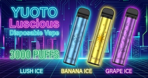 Different flavour of Yuoto Luscious 3000 Puffs 50 mg
