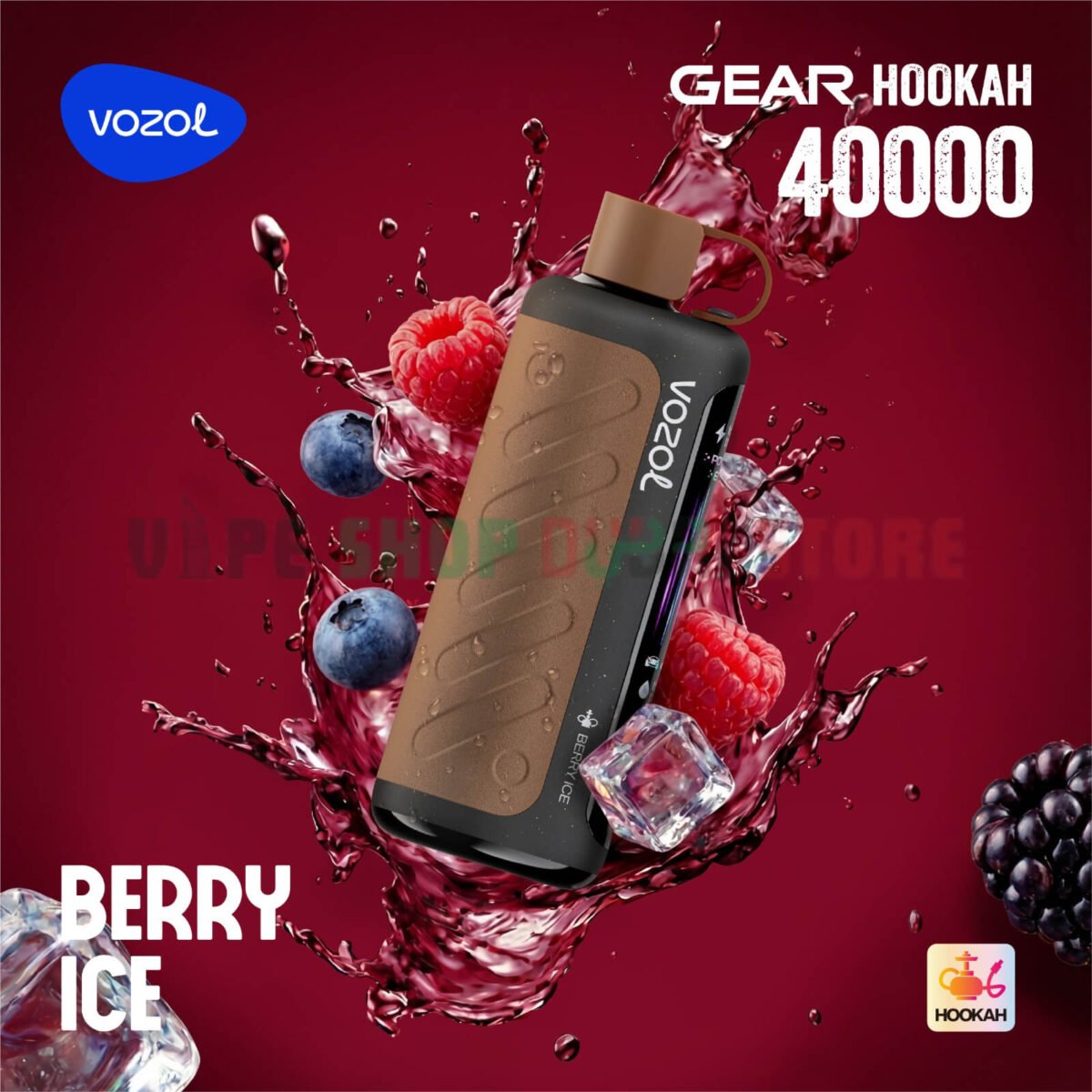 vozol gear hookah 40000 puffs berry ice