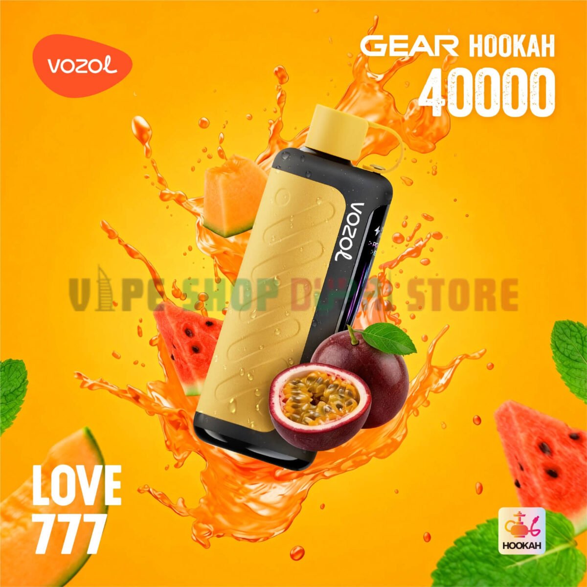 vozol gear hookah 40000 puffs love 777