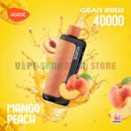 vozol gear hookah 40000 puffs mango peach
