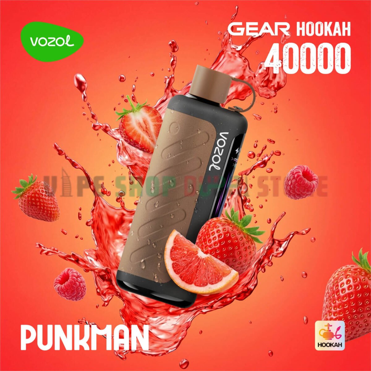 vozol gear hookah 40000 puffs punkman