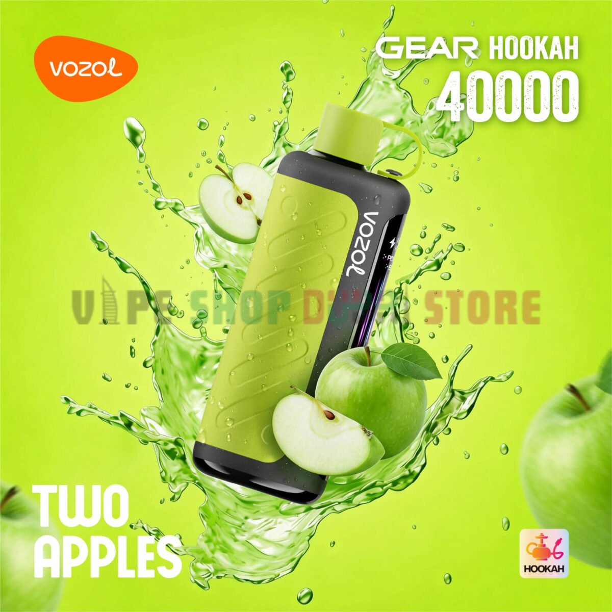 vozol gear hookah 40000 puffs two apples