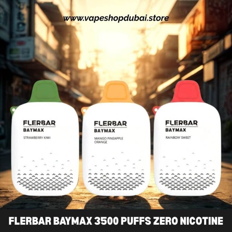 Flerbar Baymax 3500 Puffs Zero Nicotine Disposable Vape In UAE