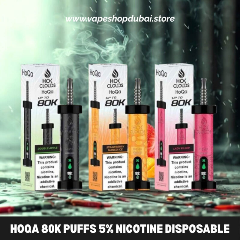 HoQa 80k puffs 5mg nicotine Disposable Vape in Dubai