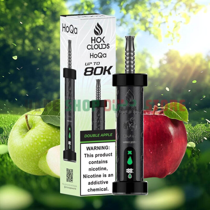 HoQa 80k puffs 5mg nicotine Disposable Vape in Dubai double apple