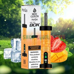 HoQa 80k puffs 5mg nicotine Disposable Vape in Dubai strawberry mango ice