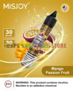 Misjoy Premium Salt Nicotine 30mg 30mg Liquid USA Brand In UAE Mango Passion Fruits