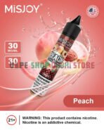 Misjoy Premium Salt Nicotine 30mg 30mg Liquid USA Brand In UAE Peach