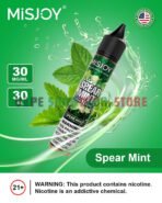 Misjoy Premium Salt Nicotine 30mg 30mg Liquid USA Brand In UAE Spear Mint