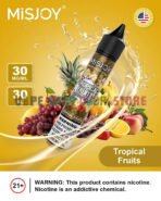 Misjoy Premium Salt Nicotine 30mg 30mg Liquid USA Brand In UAE Tropical Fruits