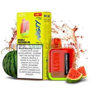Nasty Bar 1200 Puffs 20MG Nicotine none rechargeable vape In UAE double watermelon