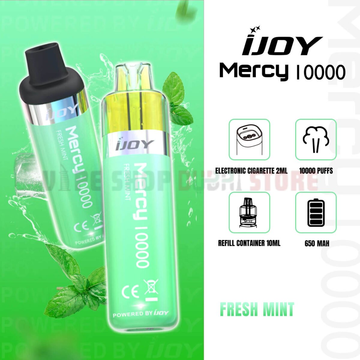 iJoy Mercy 10000 Puffs 20MG Nicotine In UAE FRESH MINT