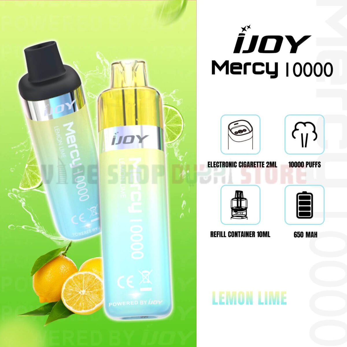 iJoy Mercy 10000 Puffs 20MG Nicotine In UAE LEMON LIME