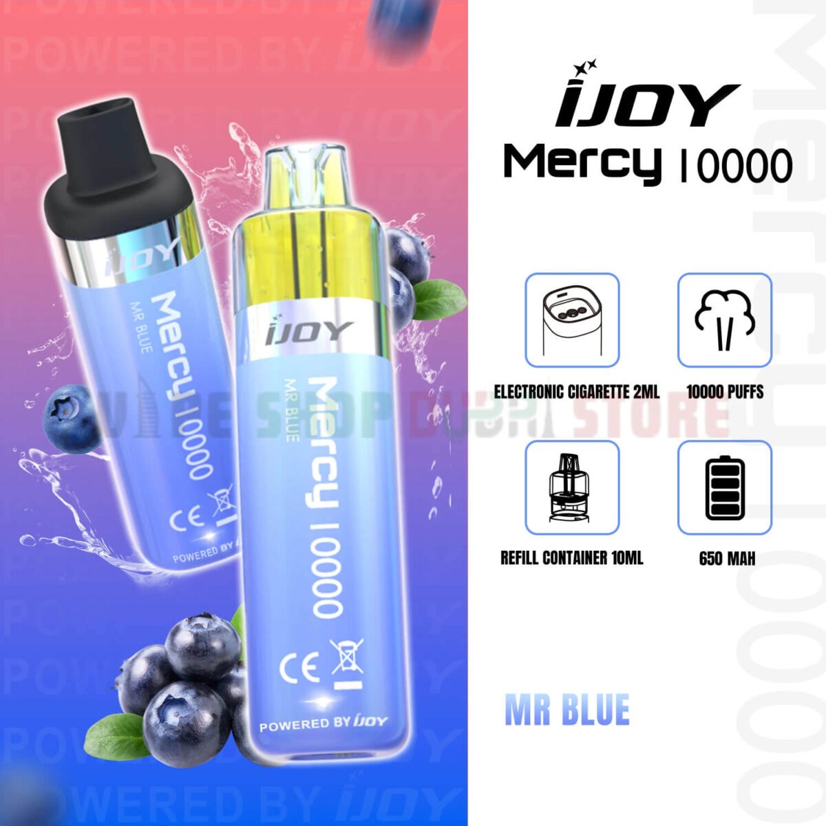 iJoy Mercy 10000 Puffs 20MG Nicotine In UAE MR BLUE