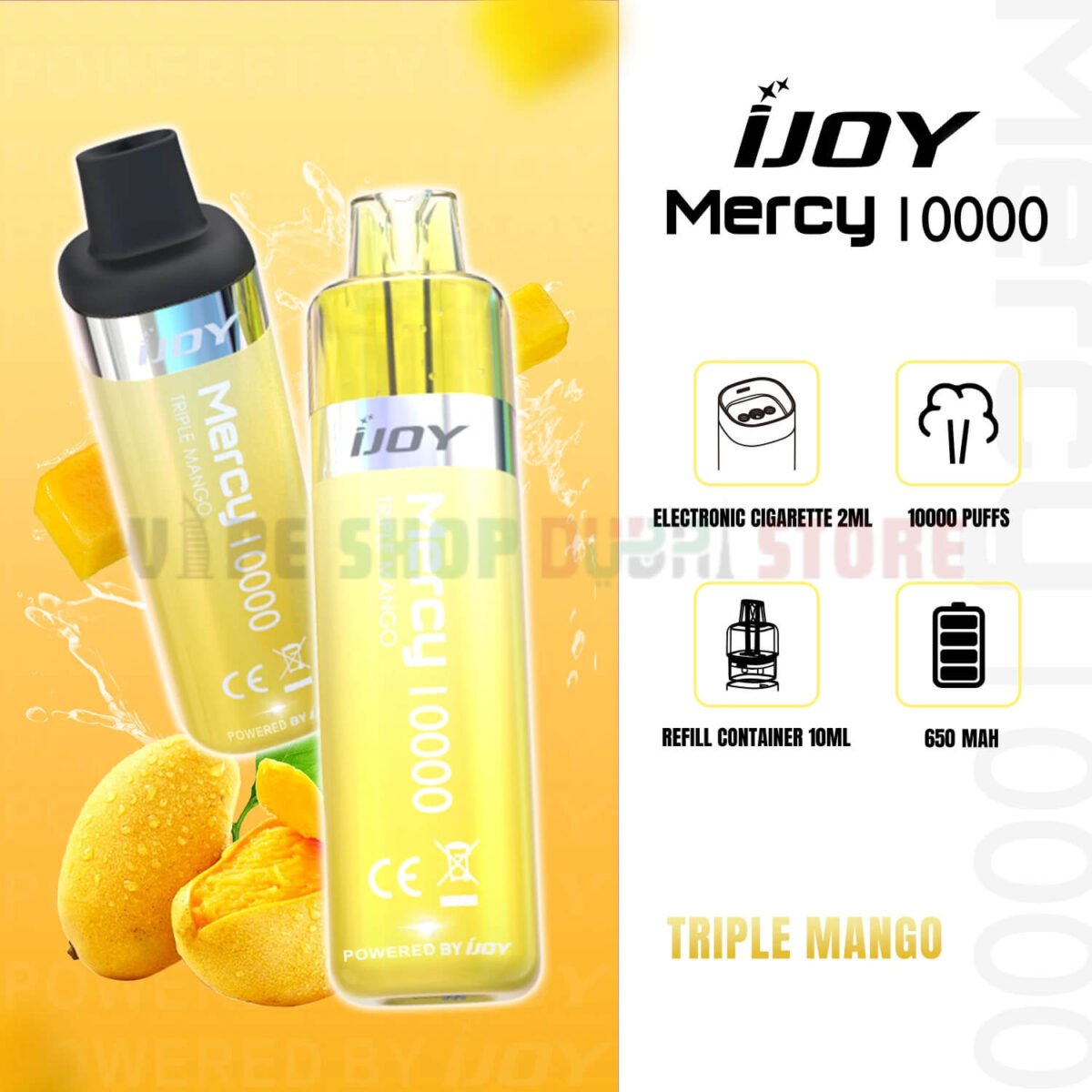 iJoy Mercy 10000 Puffs 20MG Nicotine In UAE TRIPLE MANGO