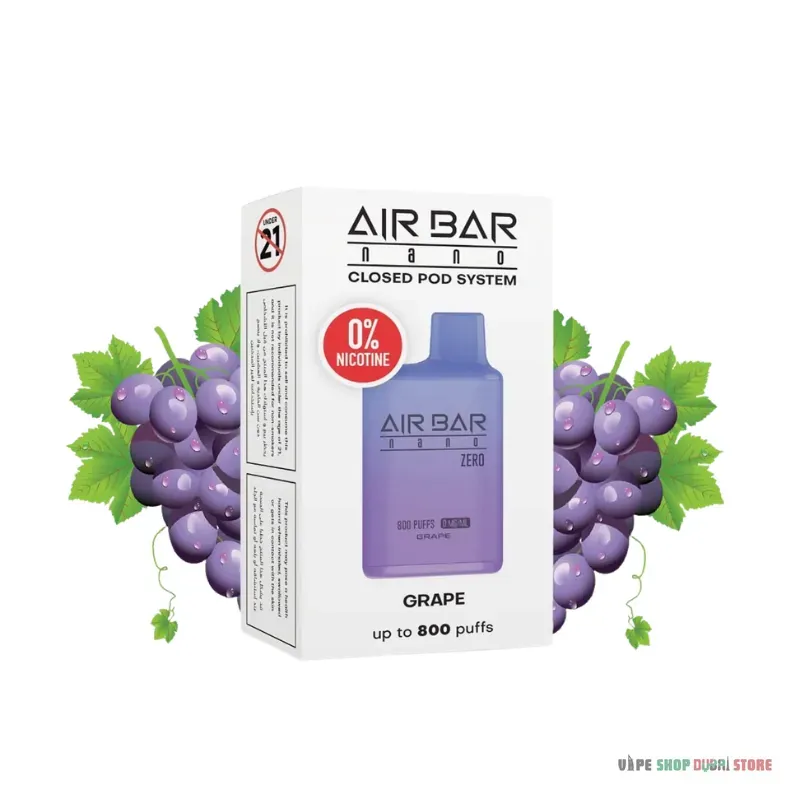 Air bar Nano 800 Puffs 0mg in UAE - Image 3