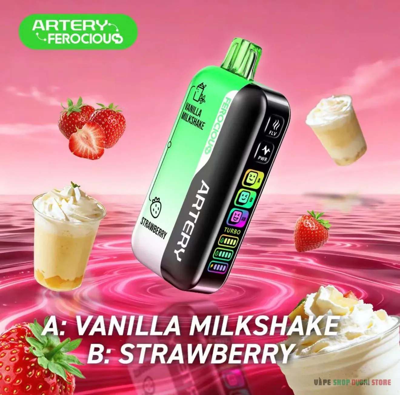 Artery Ferocious 60k Puffs 30mg Disposable Vape in UAE - Image 2