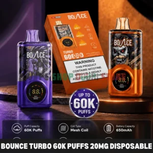 Bounce Turbo 60k Puffs 20mg Disposable Vape in Dubai