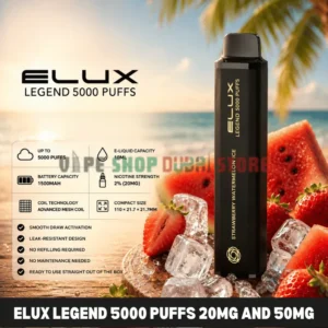Elux legend 5000 puffs 20MG and 50mg nicotine