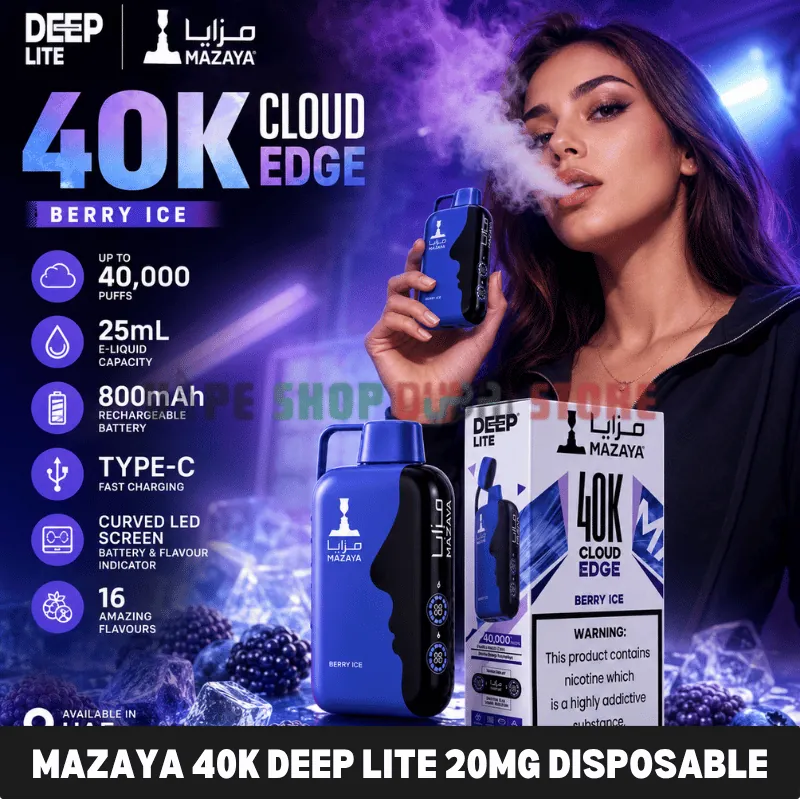Mazaya 40k Deep Lite 20mg Disposable Vape in Dubai