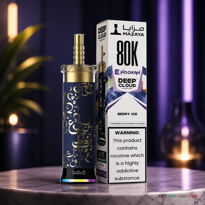Mazaya Ehookah Deep Cloud 80000 Puffs 6mg Disposable Vape in Dubai - Image 13