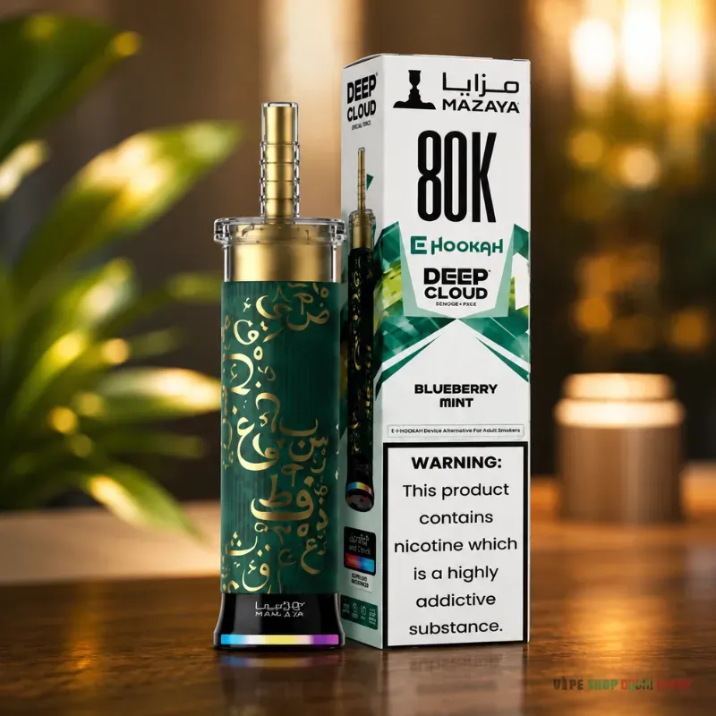 Mazaya Ehookah Deep Cloud 80000 Puffs 6mg Disposable Vape in Dubai - Image 11