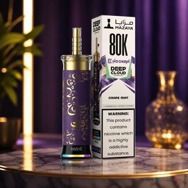 Mazaya Ehookah Deep Cloud 80000 Puffs 6mg Disposable Vape in Dubai - Image 12
