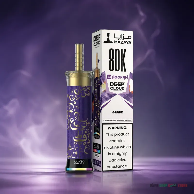 Mazaya Ehookah Deep Cloud 80000 Puffs 6mg Disposable Vape in Dubai - Image 14