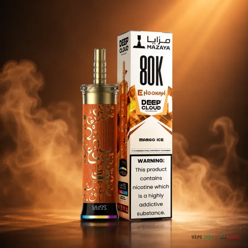 Mazaya Ehookah Deep Cloud 80000 Puffs 6mg Disposable Vape in Dubai - Image 8