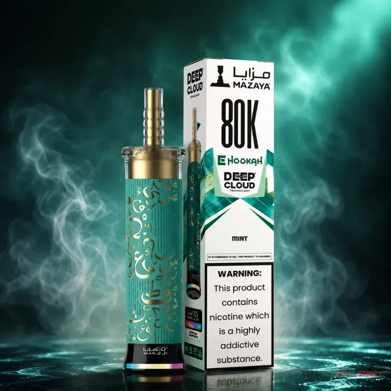 Mazaya Ehookah Deep Cloud 80000 Puffs 6mg Disposable Vape in Dubai - Image 9