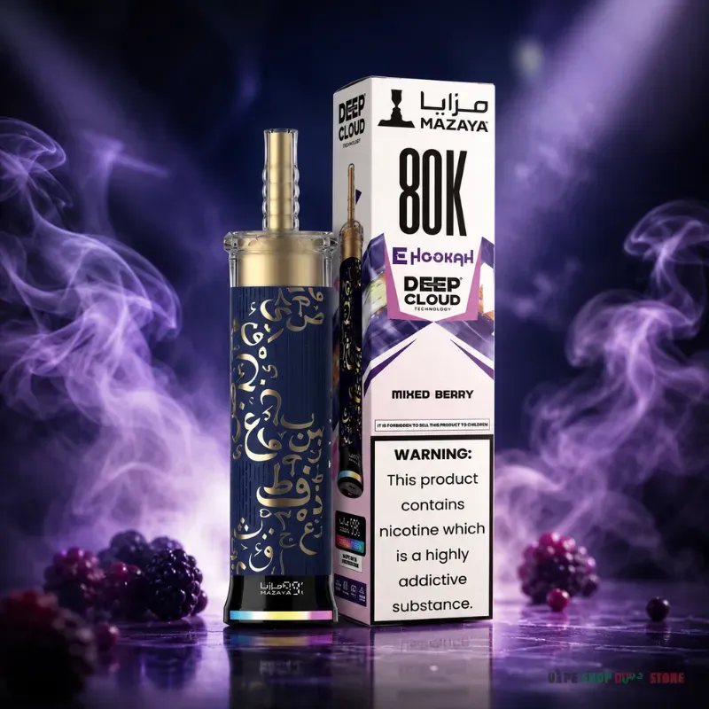 Mazaya Ehookah Deep Cloud 80000 Puffs 6mg Disposable Vape in Dubai - Image 2