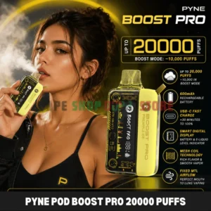 PYNE POD Boost Pro 20000 Puffs 20MG Disposable Vape in Dubai