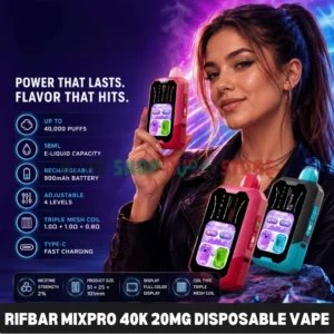 Rifbar Mixpro 40K 20mg Disposable Vape in UAE