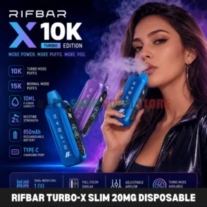 Rifbar Turbo-X Slim 20mg Disposable Vape in Dubai