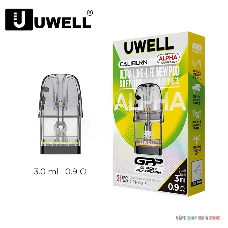 UWELL GPP ALPHA Pod Cartridge 3ml In UAE - Image 5