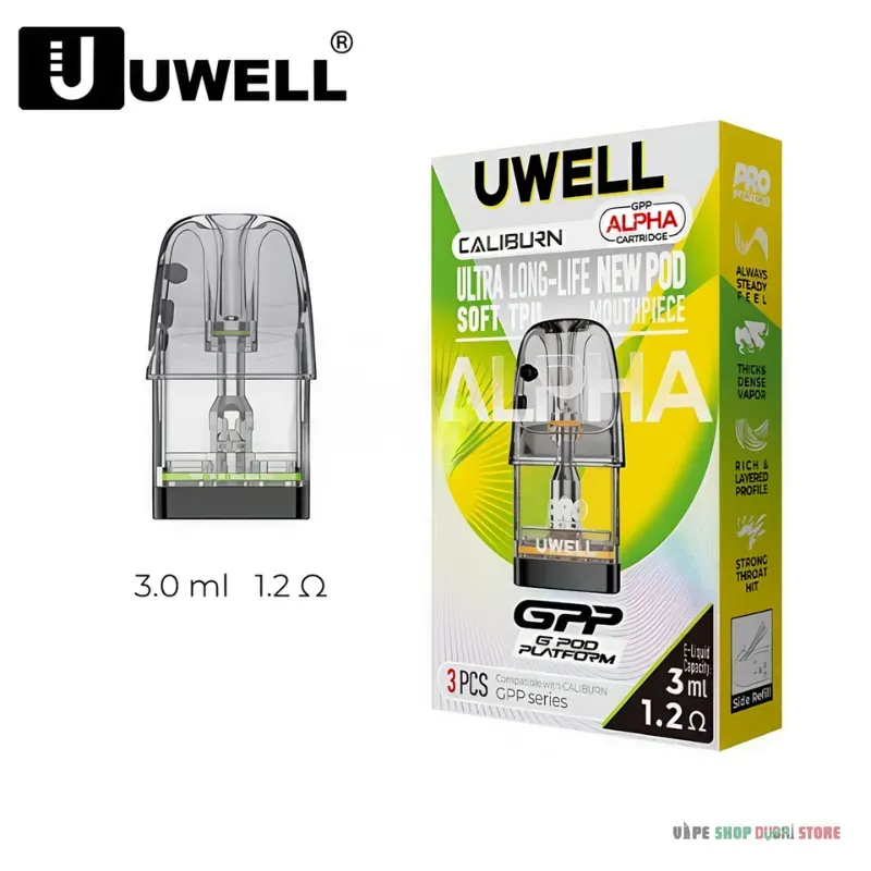 UWELL GPP ALPHA Pod Cartridge 3ml In UAE - Image 4