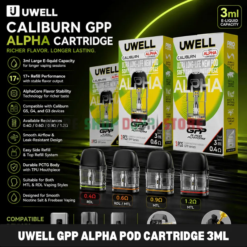 UWELL GPP ALPHA Pod Cartridge 3ml In UAE