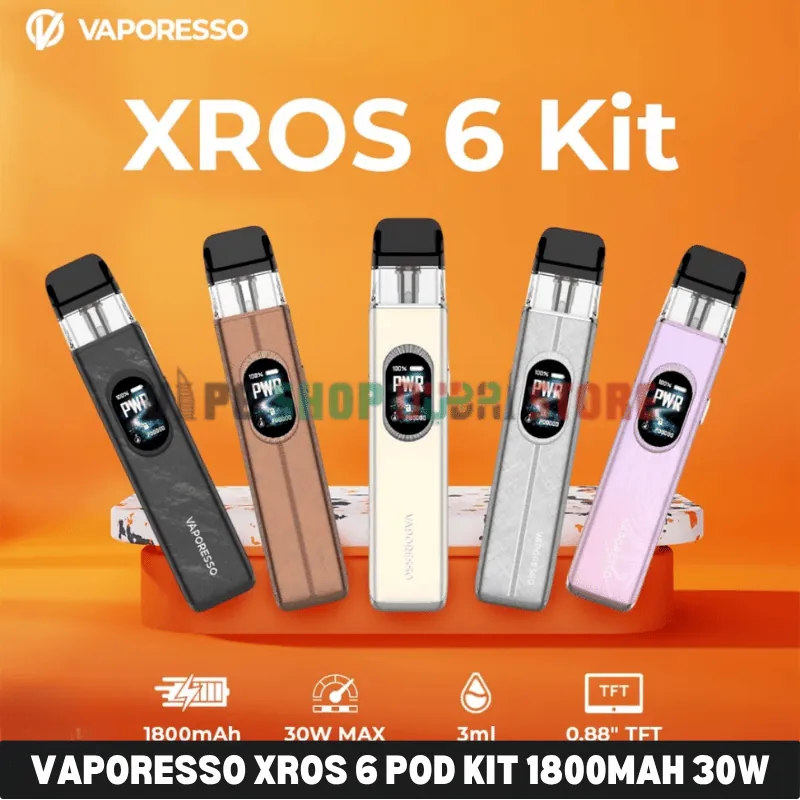 Vaporesso Xros 6 Pod Kit 1800mAh 30w in UAE