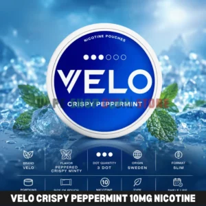 VELO Crispy Peppermint 10mg Nicotine Pouches in Dubai & UAE